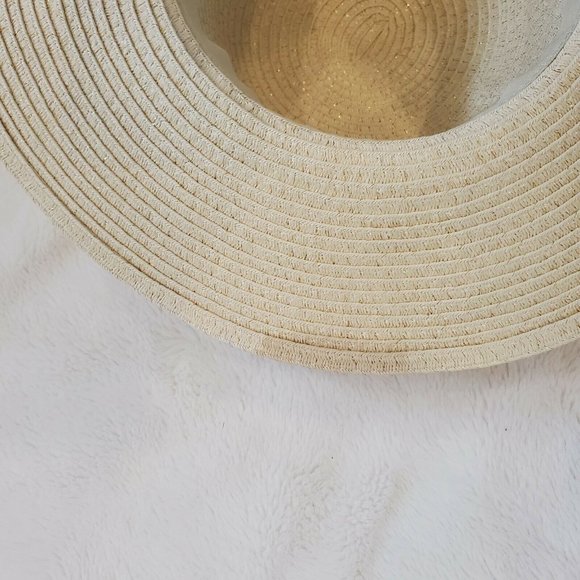 Target Sun Hat Beach Hat Straw Wide Brim Tassles - Picture 5 of 8